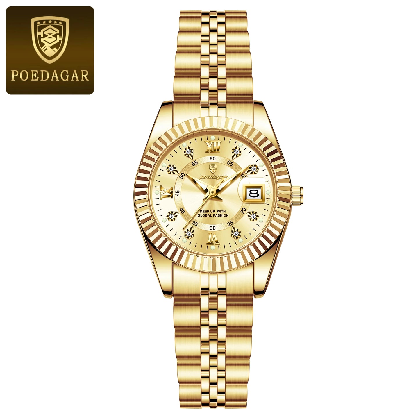 POEDAGAR Luxury Elegant Watch for Women Waterproof