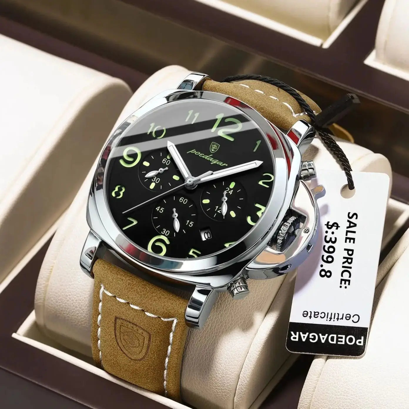 (POEDAGAR)  Luxury Watch For Man Waterproof