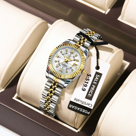 POEDAGAR Luxury Elegant Watch for Women Waterproof