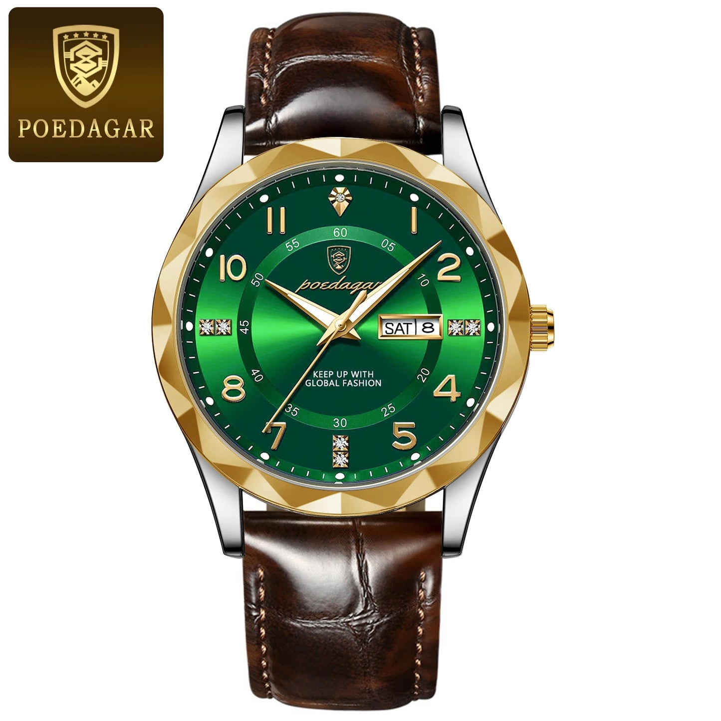 POEDAGAR Luxury High Quality Watches for Men Sport Quartz Waterproof