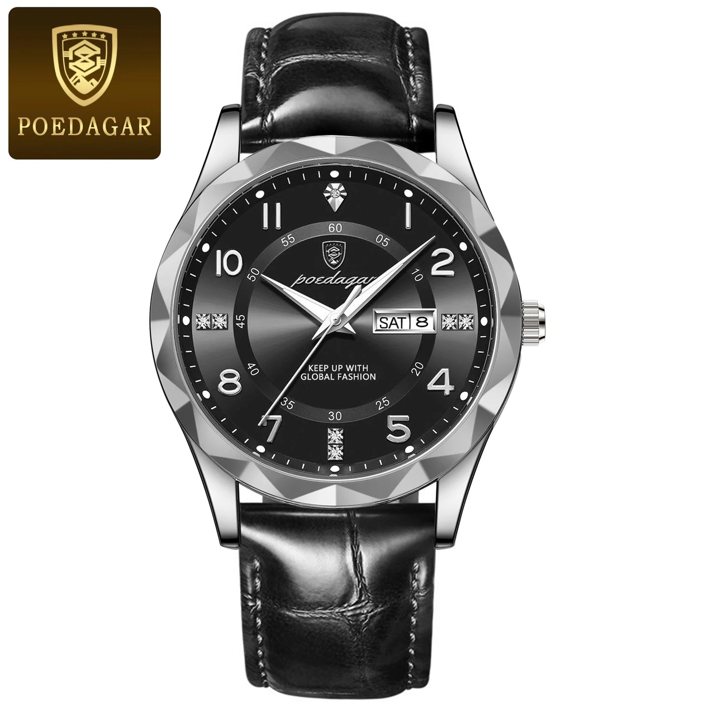 POEDAGAR Luxury High Quality Watches for Men Sport Quartz Waterproof