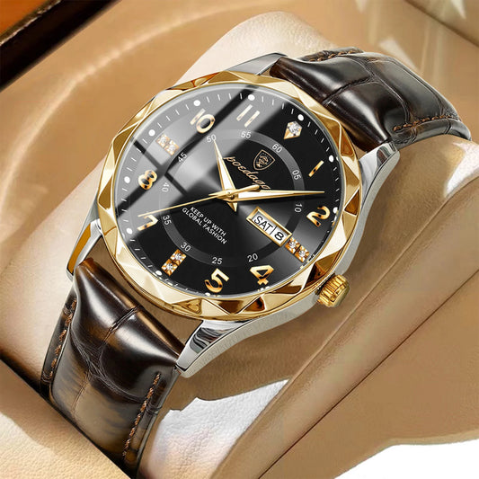 POEDAGAR Luxury High Quality Watches for Men Sport Quartz Waterproof