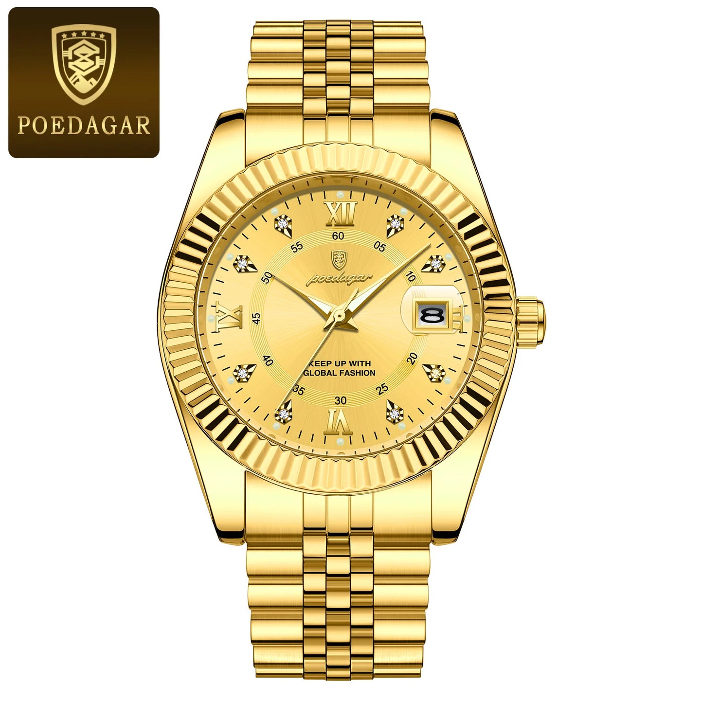 (POEDAGAR)  Luxury Watch For Man Waterproof