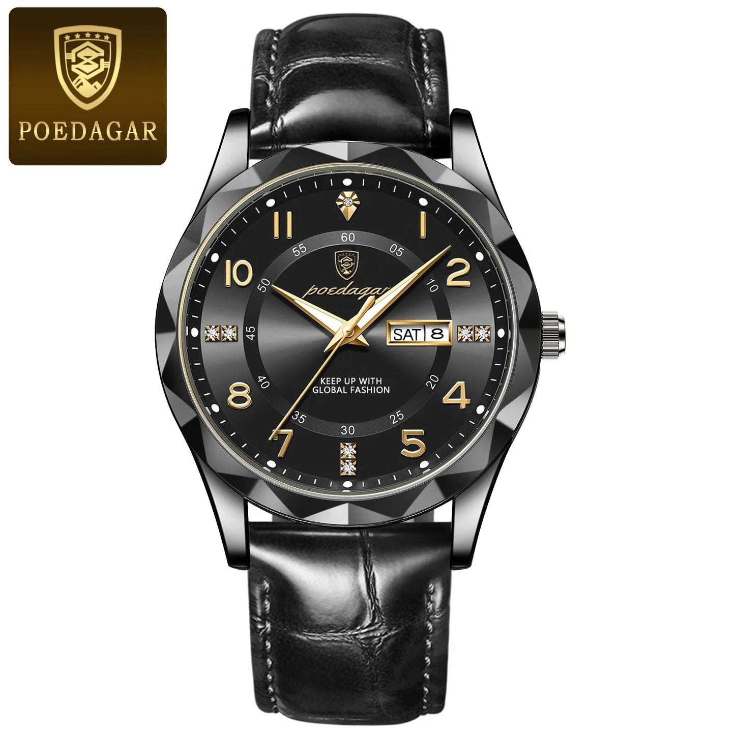 POEDAGAR Luxury High Quality Watches for Men Sport Quartz Waterproof