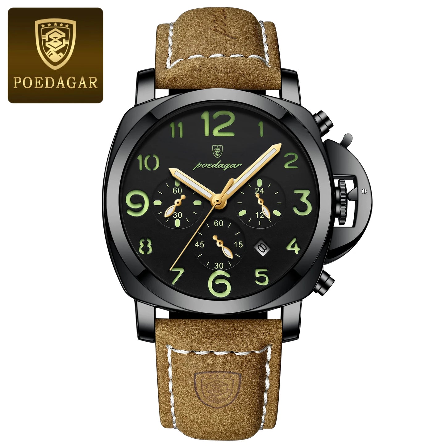 (POEDAGAR)  Luxury Watch For Man Waterproof