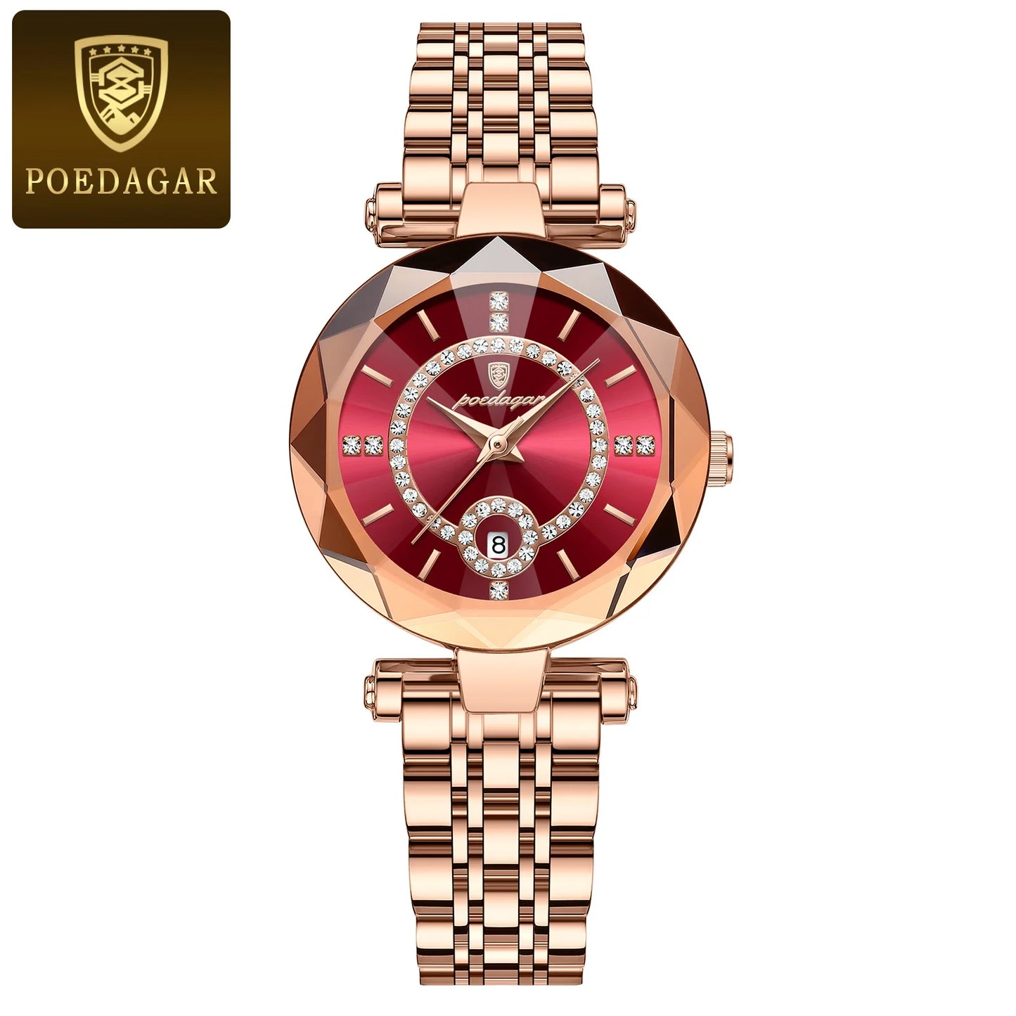 POEDAGAR Luxury Watch For Woman  Waterproof