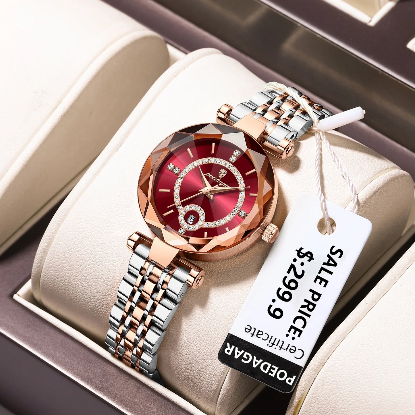 POEDAGAR Luxury Watch For Woman  Waterproof