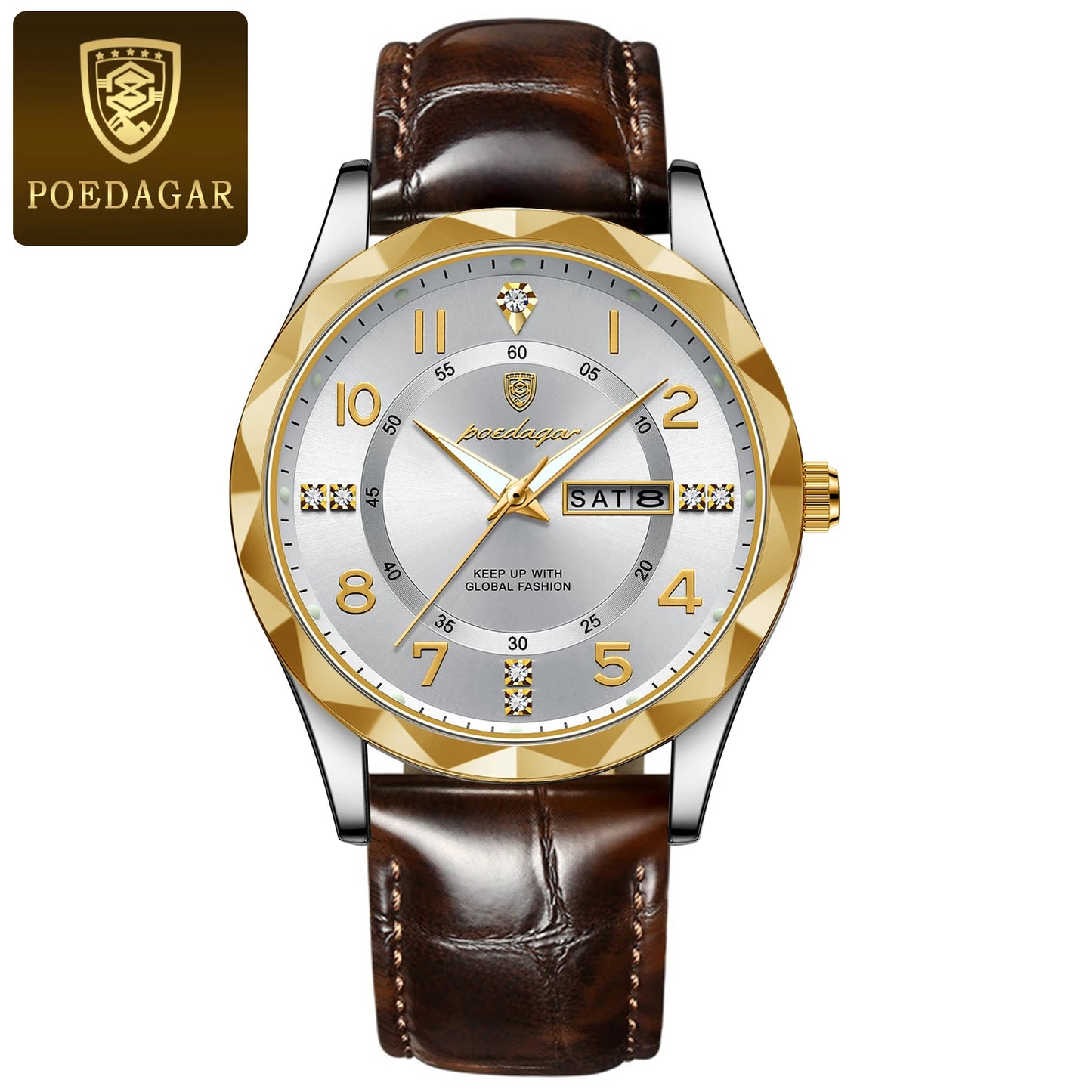 POEDAGAR Luxury High Quality Watches for Men Sport Quartz Waterproof