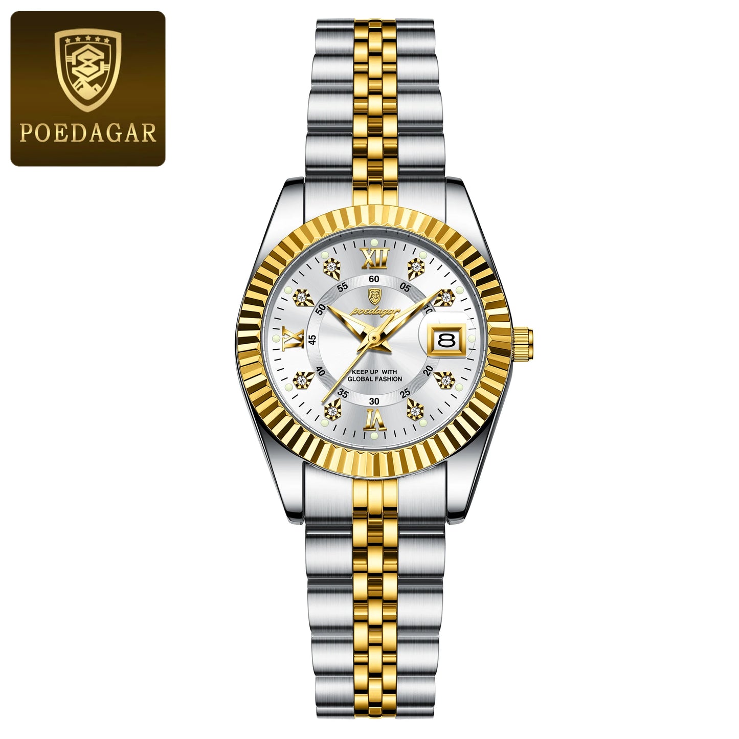 POEDAGAR Luxury Elegant Watch for Women Waterproof