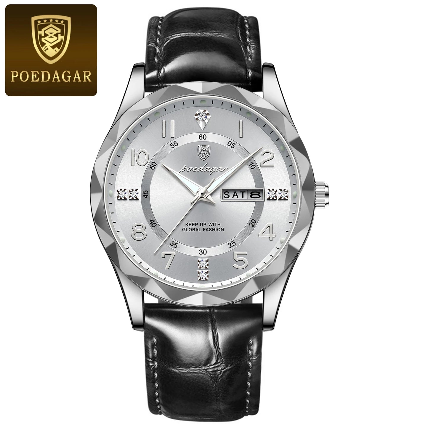 POEDAGAR Luxury High Quality Watches for Men Sport Quartz Waterproof