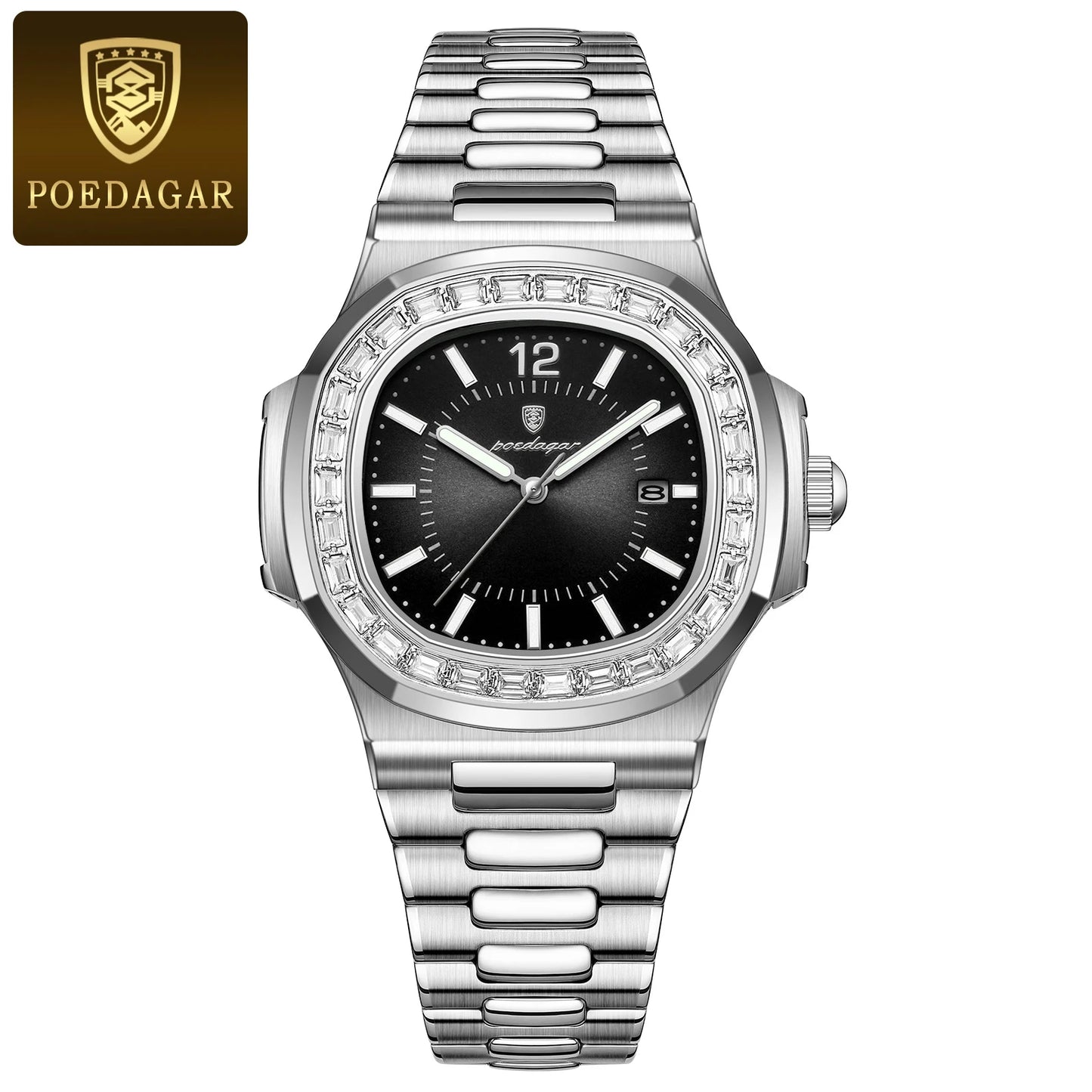 POEDAGAR Luxury Man Quartz Watch Waterproof