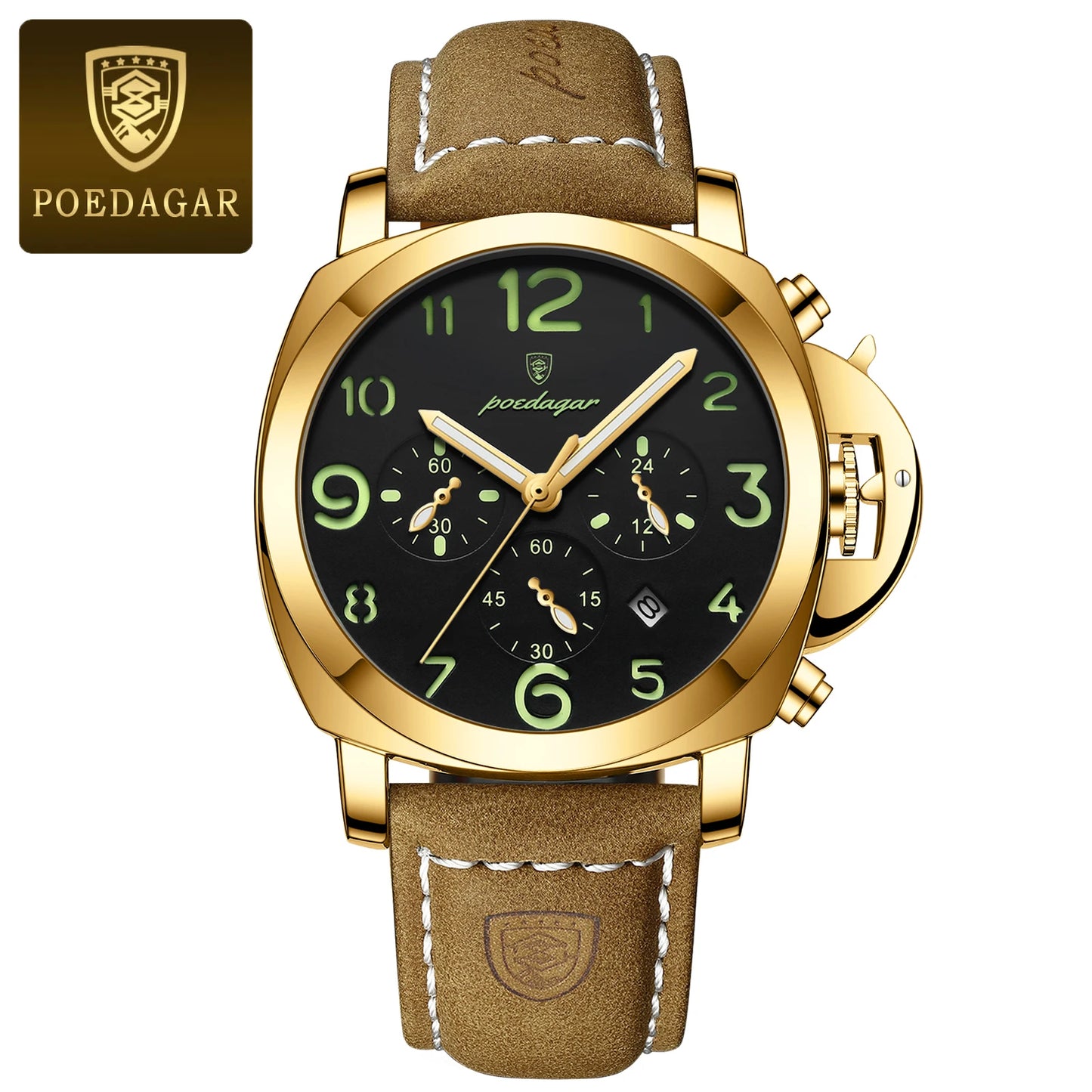 (POEDAGAR)  Luxury Watch For Man Waterproof