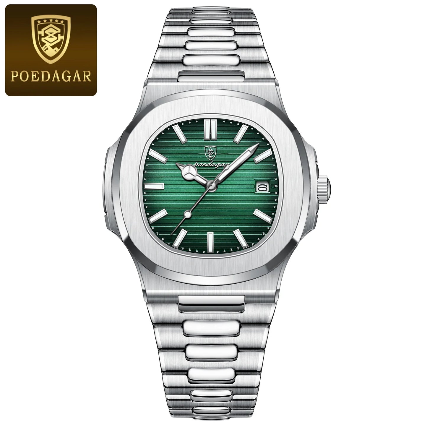 POEDAGAR Luxury Man Wristwatch Business  Waterproof