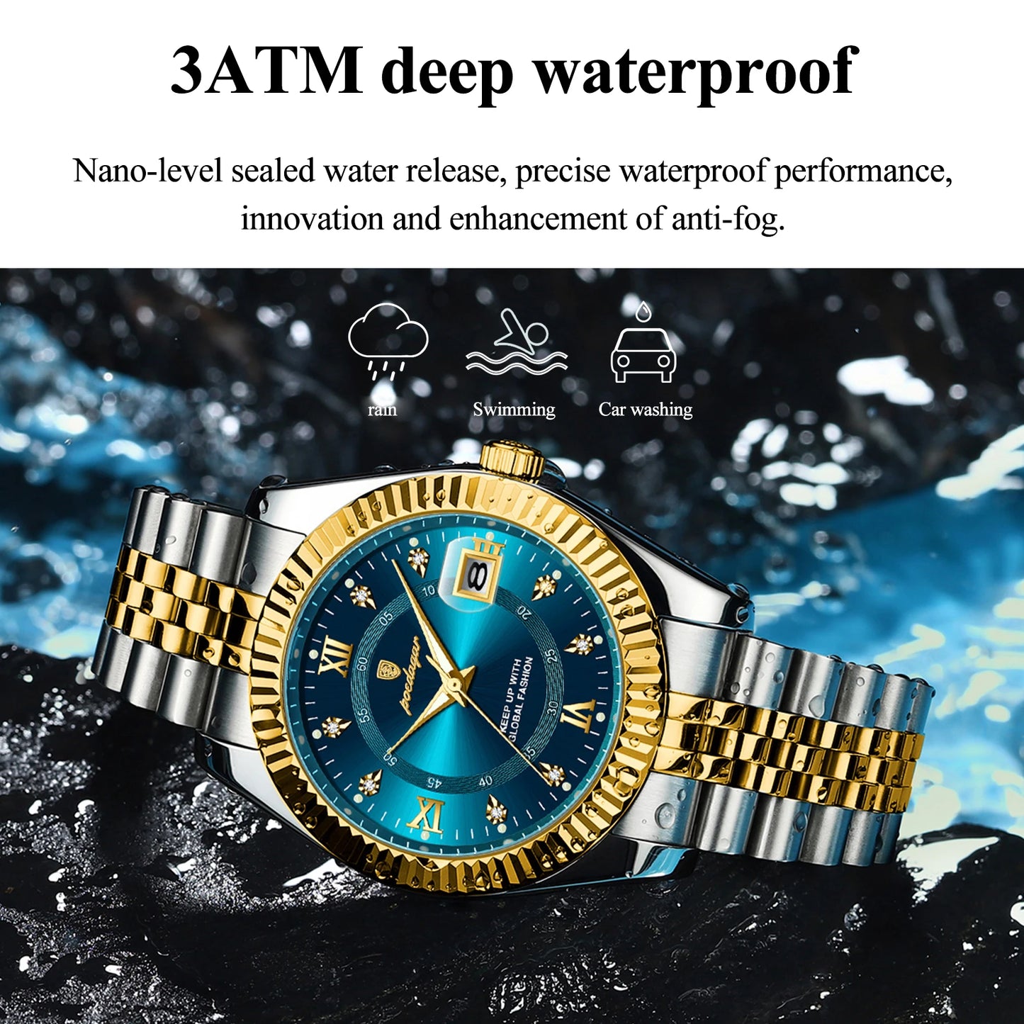 (POEDAGAR)  Luxury Watch For Man Waterproof