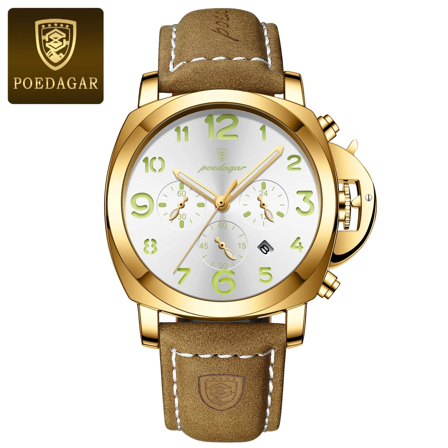 (POEDAGAR)  Luxury Watch For Man Waterproof